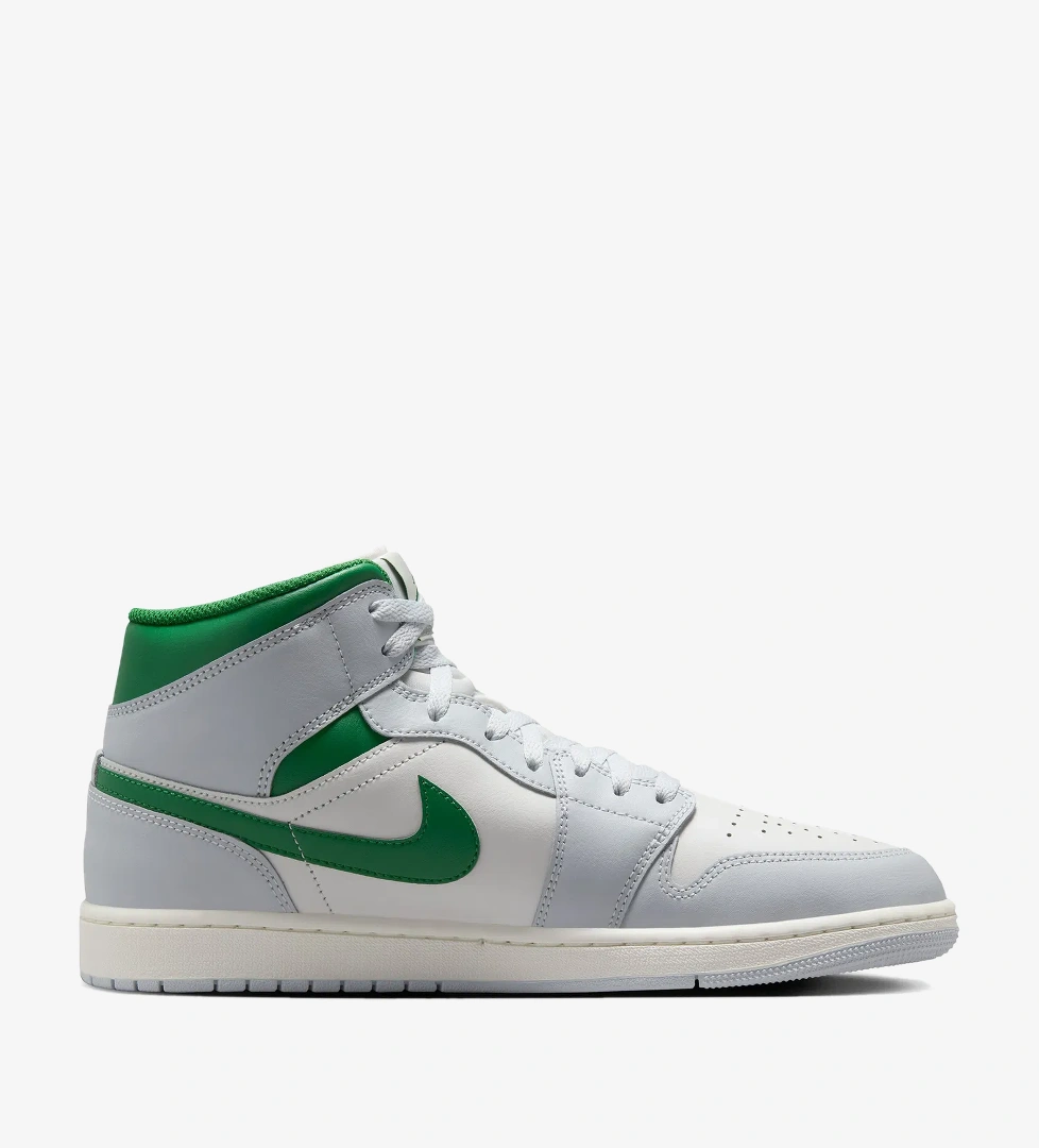 Jordan Air 1 Mid Erkek Yeşil Spor Ayakkabı - Görsel 1