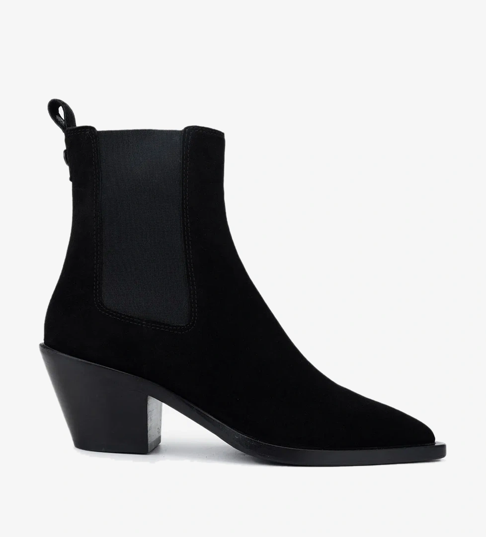 Valmenti Valmenti Kadın Hakiki Deri Siyah Süet Casual Bot model görseli