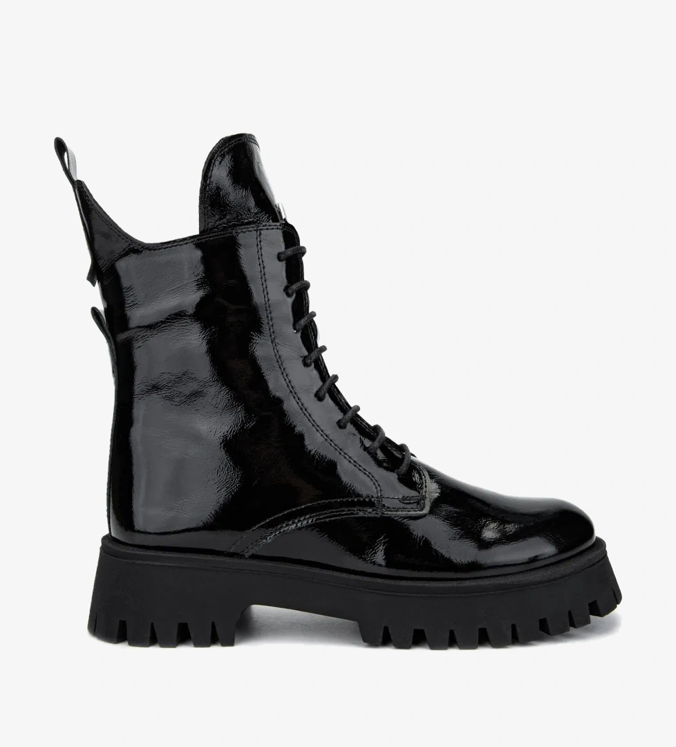 Valmenti Kadın . Siyah Rugan Casual Bot - Görsel 1