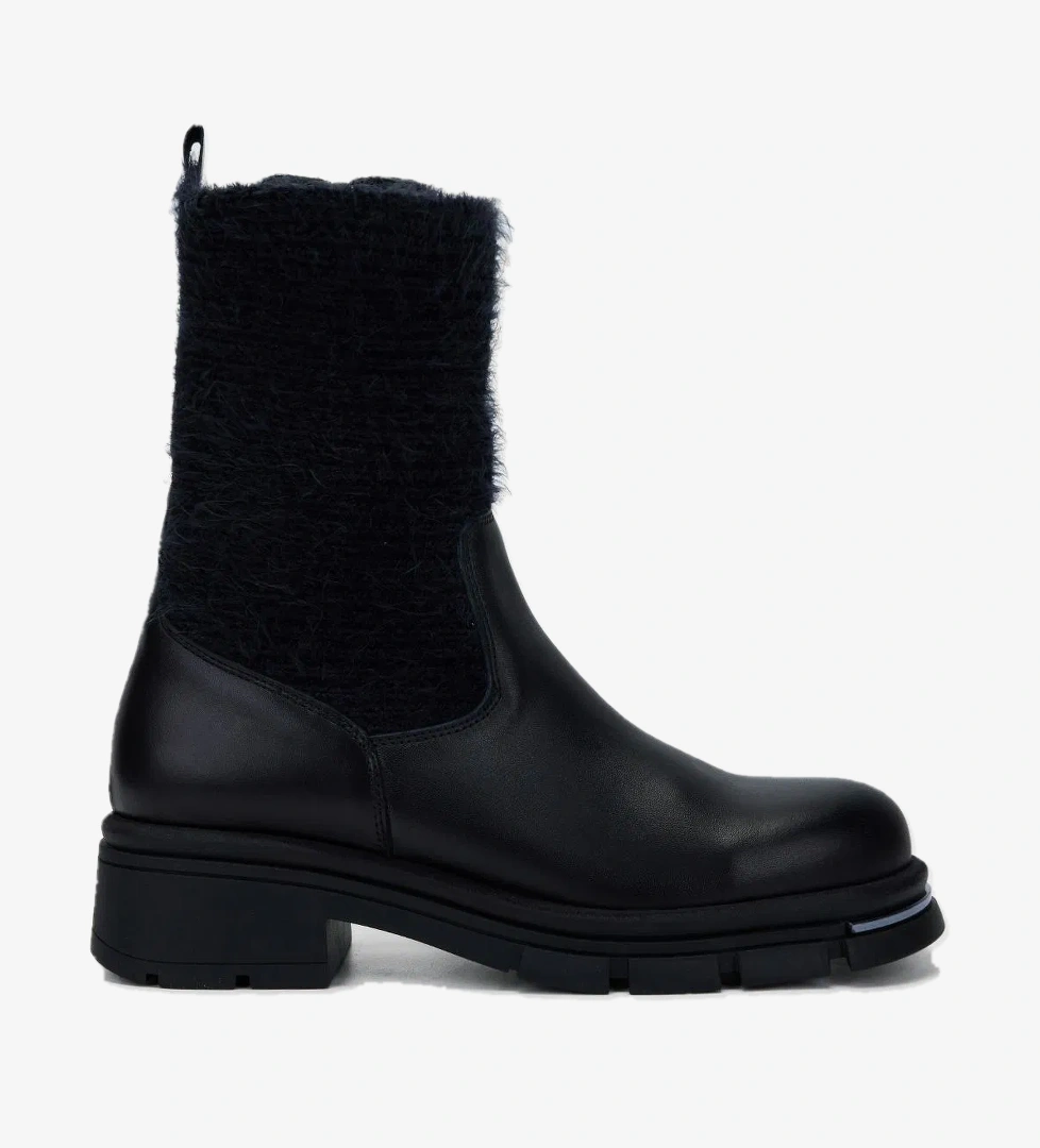 Valmenti Kadın Siyah Hakiki Deri Casual Bot - Görsel 1