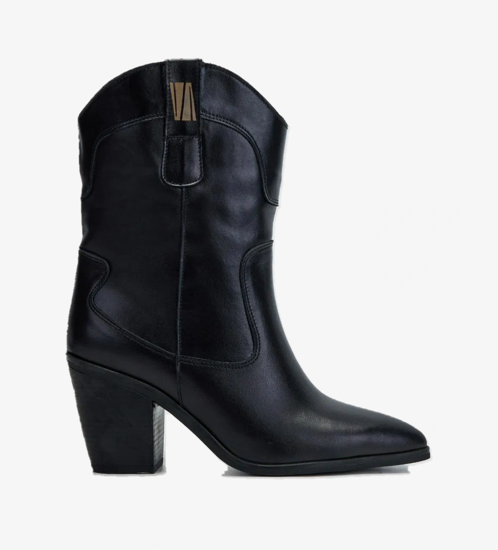 Valmenti Avıor Kadın Siyah Hakiki Deri Casual Bot - Görsel 1