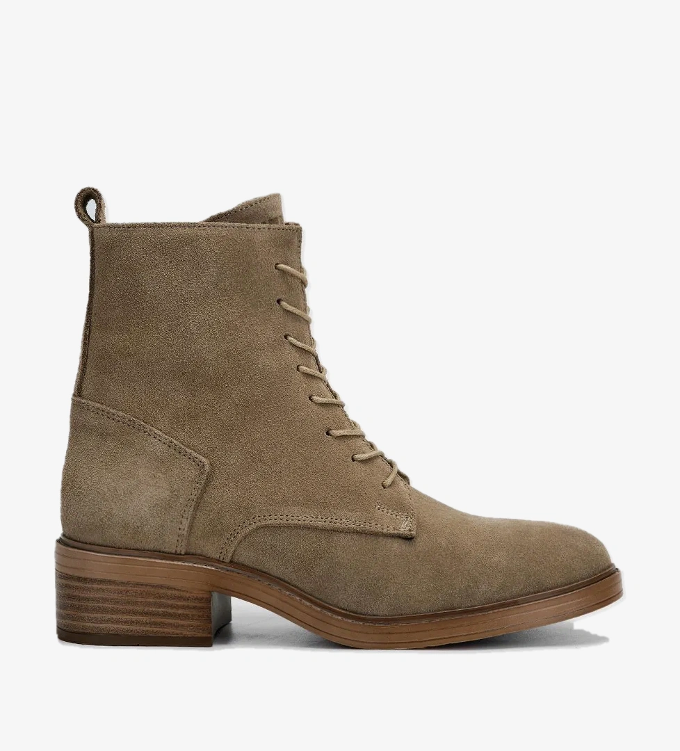 Valmenti Regulus Kadın Yeşil Süet Hakiki Deri Casual Bot - Görsel 1