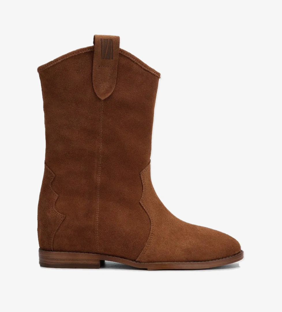 Valmenti Valmenti Draco Kadın Taba Süet Hakiki Deri Casual Bot model görseli