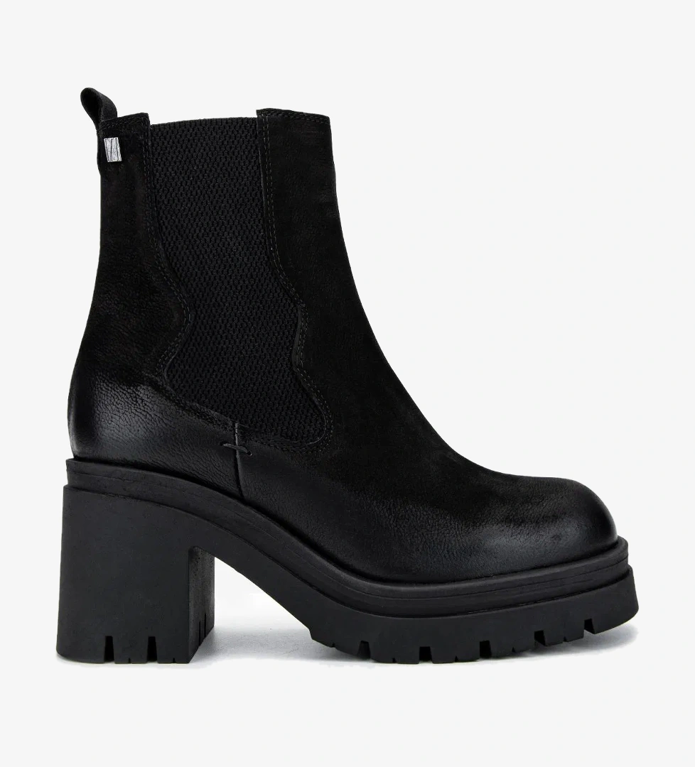 Valmenti Valmenti Kadın Hakiki Deri Siyah Nubuk Casual Bot model görseli