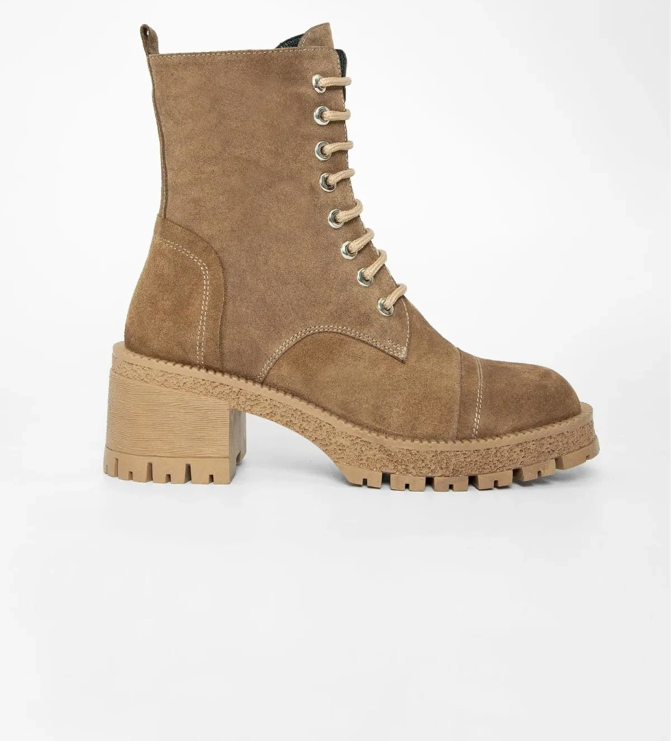 Valmenti Valmenti Kadın Taba Süet Hakiki Deri Casual Bot model görseli