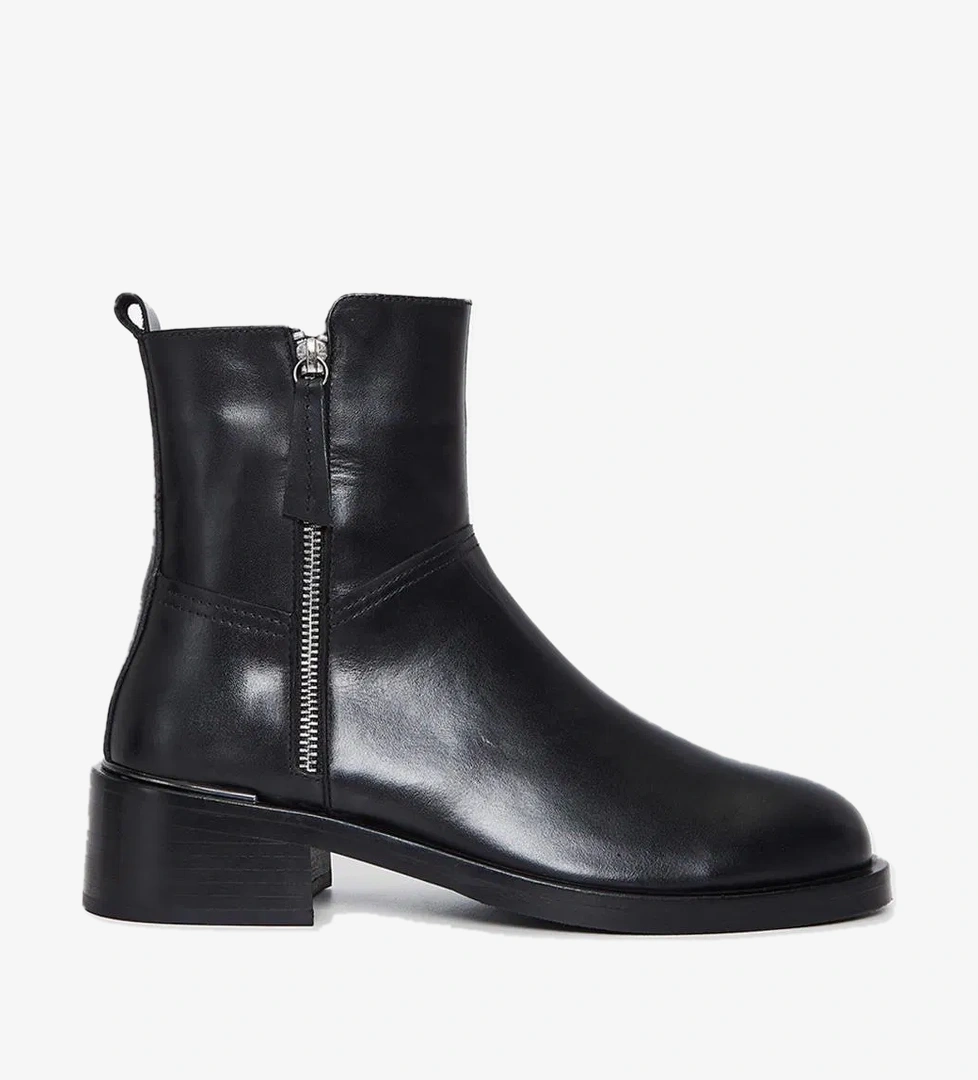 Valmenti Valmenti Lyrion Kadın Siyah Hakiki Deri Casual Bot model görseli