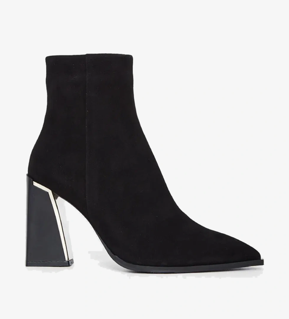 Valmenti Kadın Siyah Süet Hakiki Deri Casual Bot - Görsel 1