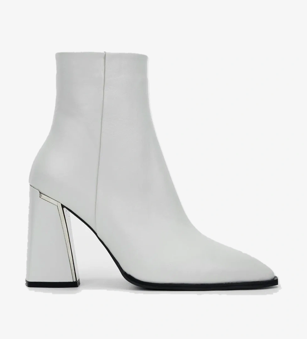 Valmenti Kadın Beyaz Hakiki Deri Casual Bot - Görsel 1