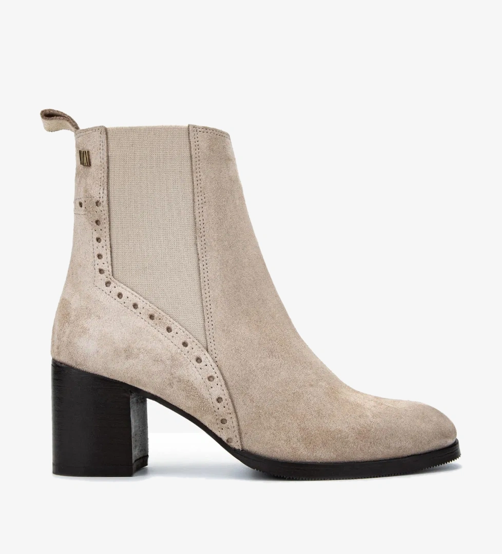 Valmenti Valmenti Kadın Hakiki Deri Bej Süet Casual Bot model görseli