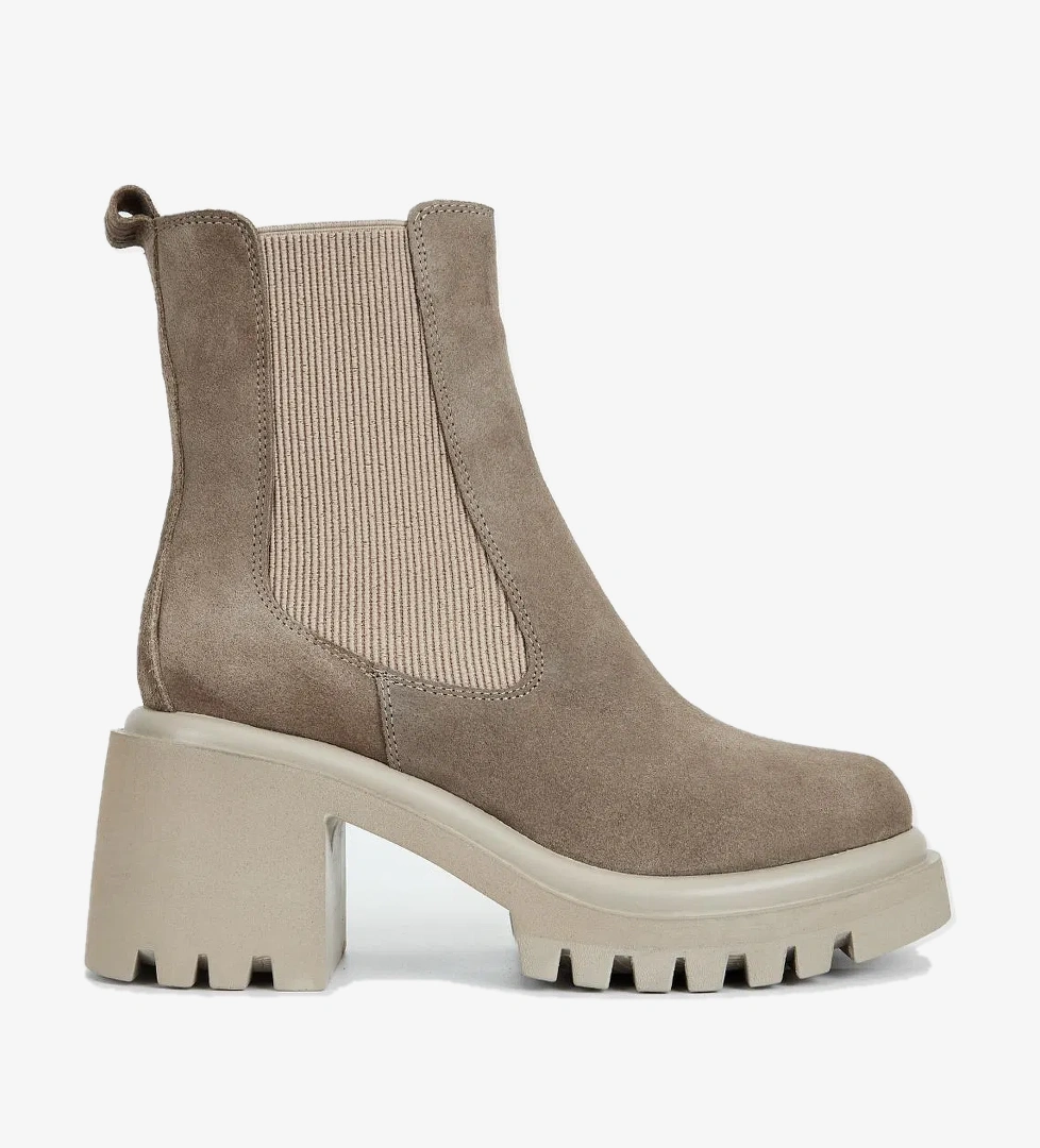 Valmenti Valmenti Kadın Bej Süet Hakiki Deri Casual Bot model görseli