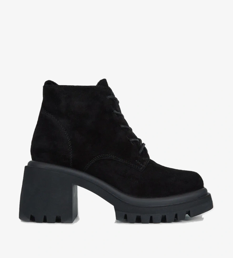 Valmenti Valmenti Vega Kadın Siyah Süet Hakiki Deri Casual Bot model görseli