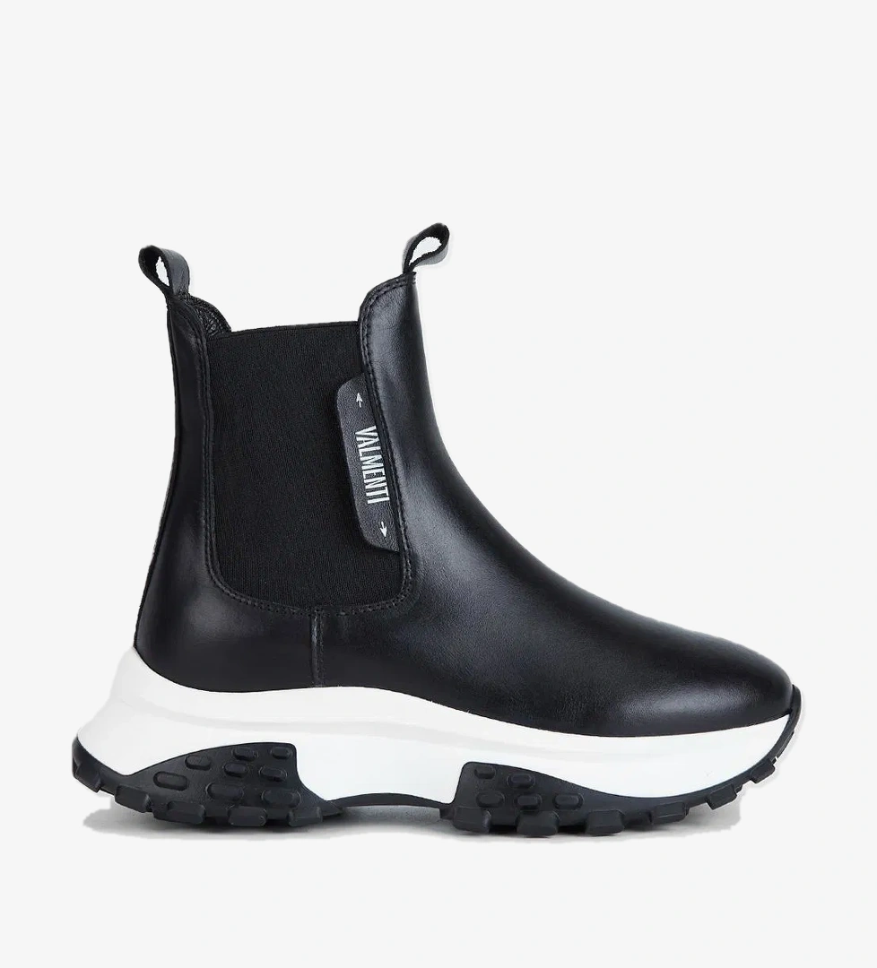 Valmenti Valmenti Kadın Siyah Hakiki Deri Casual Bot model görseli