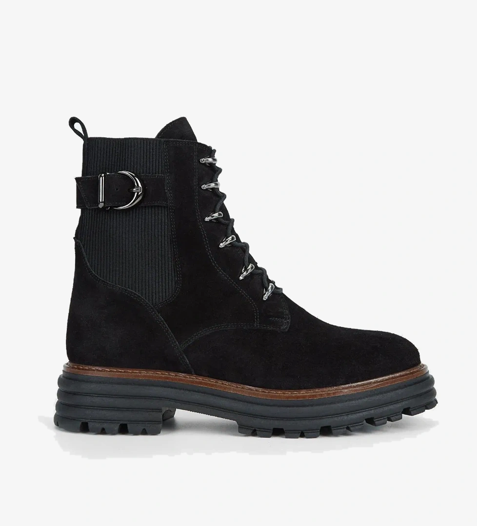 Valmenti Valmenti Sirius Kadın Siyah Süet Hakiki Deri Casual Bot model görseli