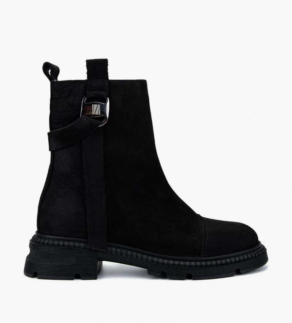 Valmenti Kadın . Siyah Nubuk Casual Bot - Görsel 1