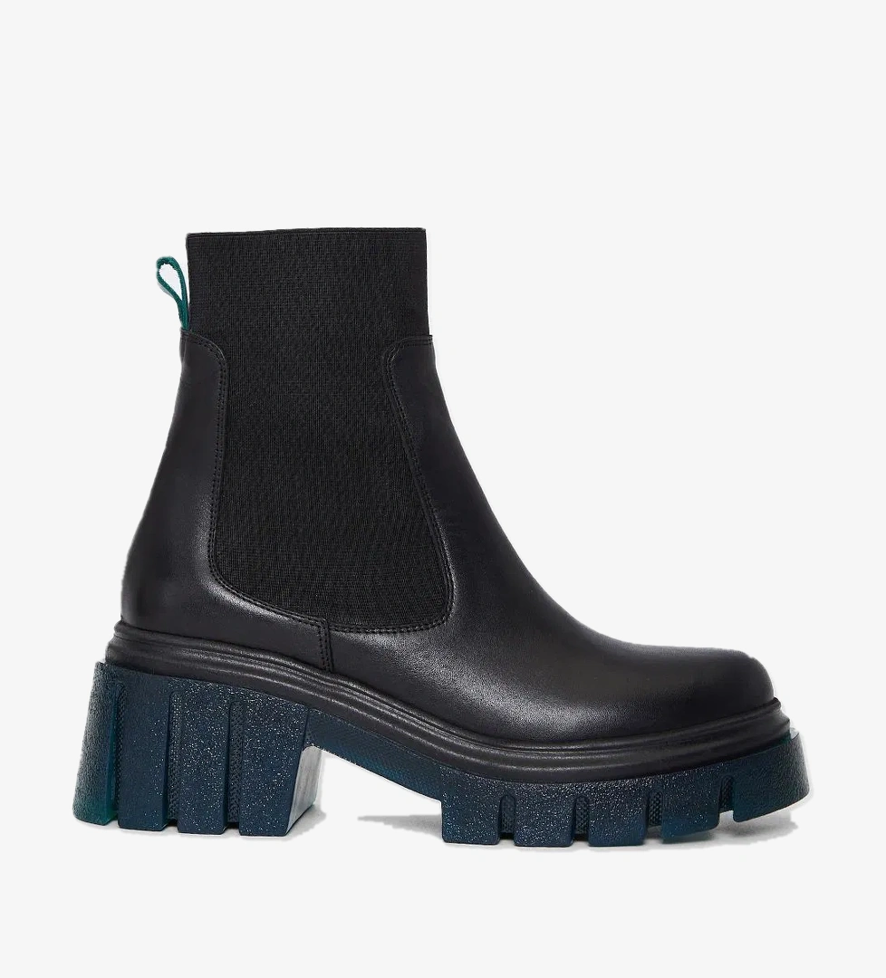 Valmenti Valmenti Kadın Siyah/yeşil Hakiki Deri Casual Bot model görseli