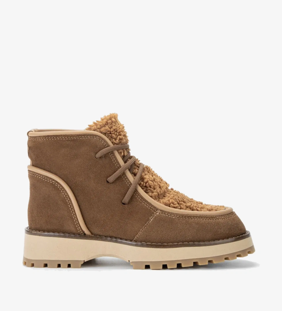 Valmenti Valmenti Kadın Taba Süet Hakiki Deri Casual Bot model görseli