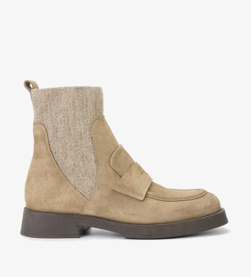 Valmenti Valmenti Kadın Vizon Süet Hakiki Deri Casual Bot model görseli