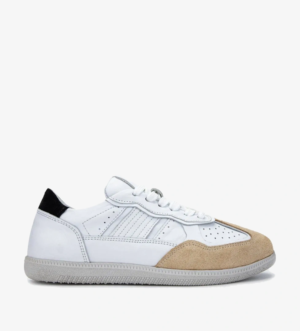 Valmenti Kadın Hakiki Deri Bej Sneakers &amp; Spor Ayakkabı - Görsel 1