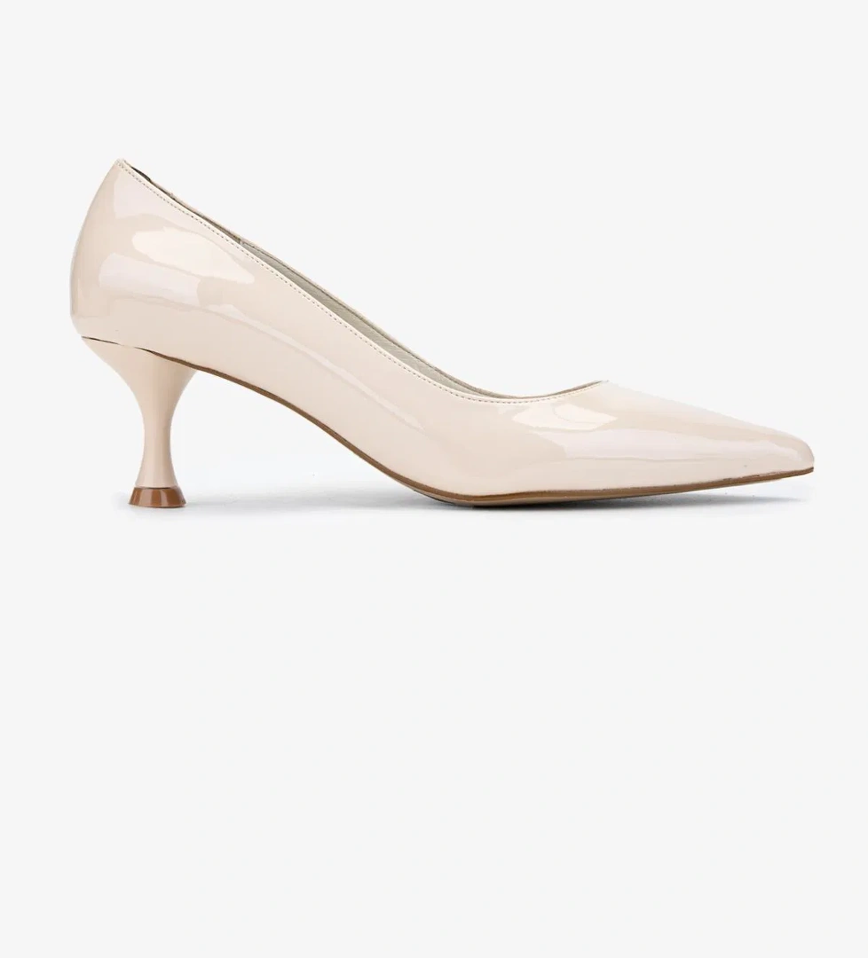 Valmenti Valmenti Kadın Ekru Vegan Topuklu Ayakkabı model görseli