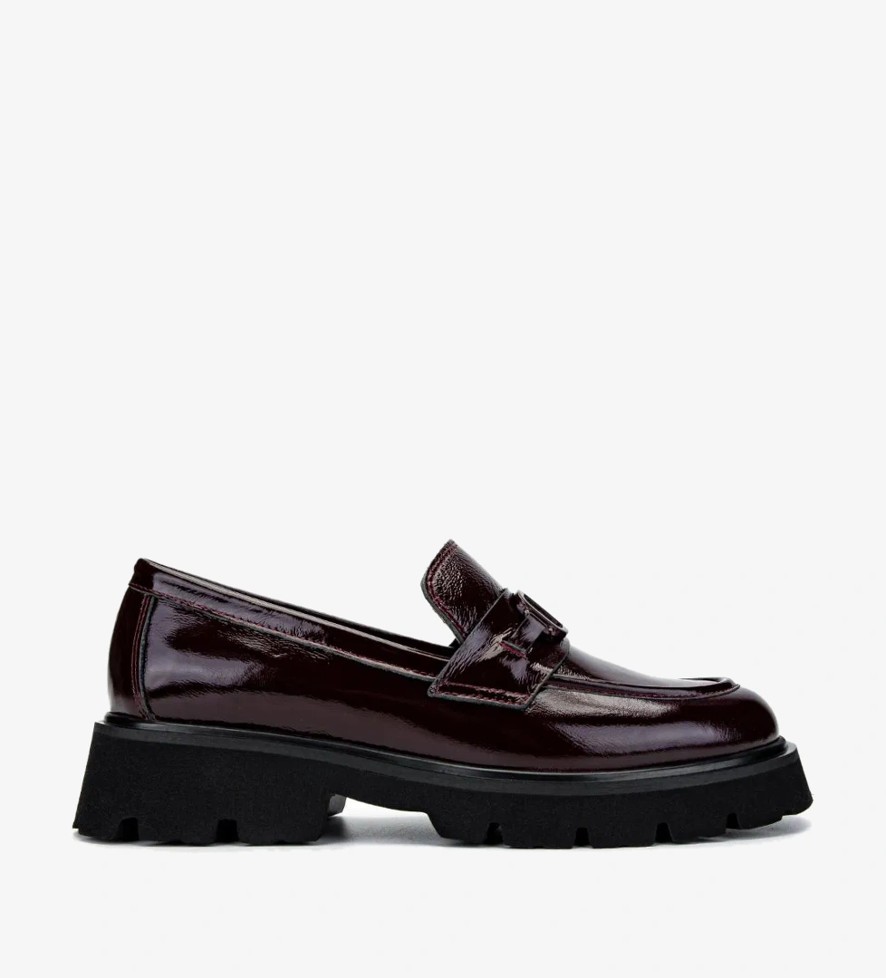 Valmenti Valmenti Kadın Hakiki Deri Bordo Loafer Ayakkabı model görseli