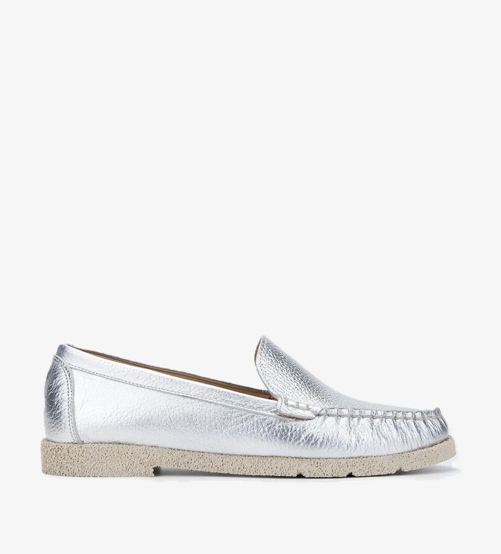 Valmenti Valmenti Patrika Kadın Lame Hakiki Deri Loafer Ayakkabı model görseli