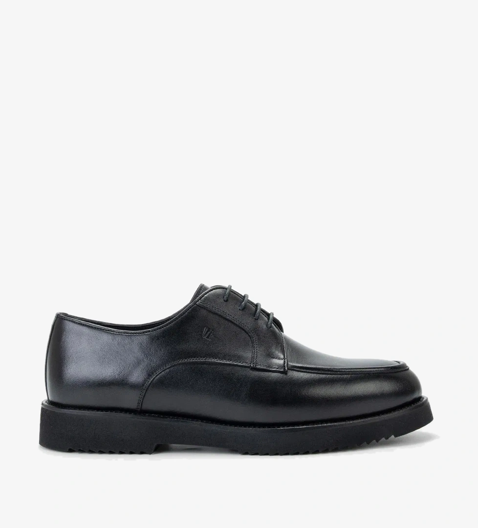 Valmenti Valmenti Erkek Siyah Hakiki Deri Casual Ayakkabı model görseli