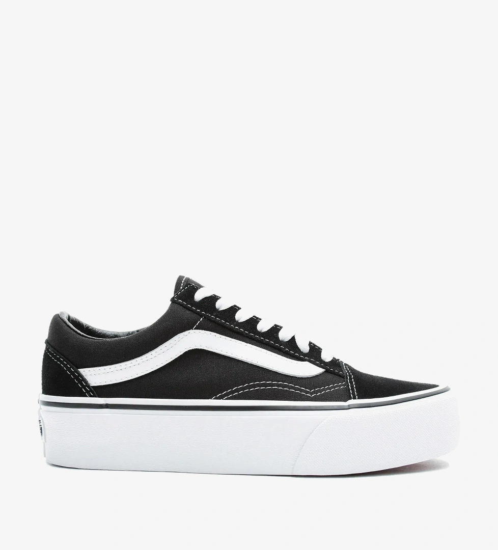 Vans Old Skool Platform Siyah Kadın Sneaker - Görsel 1