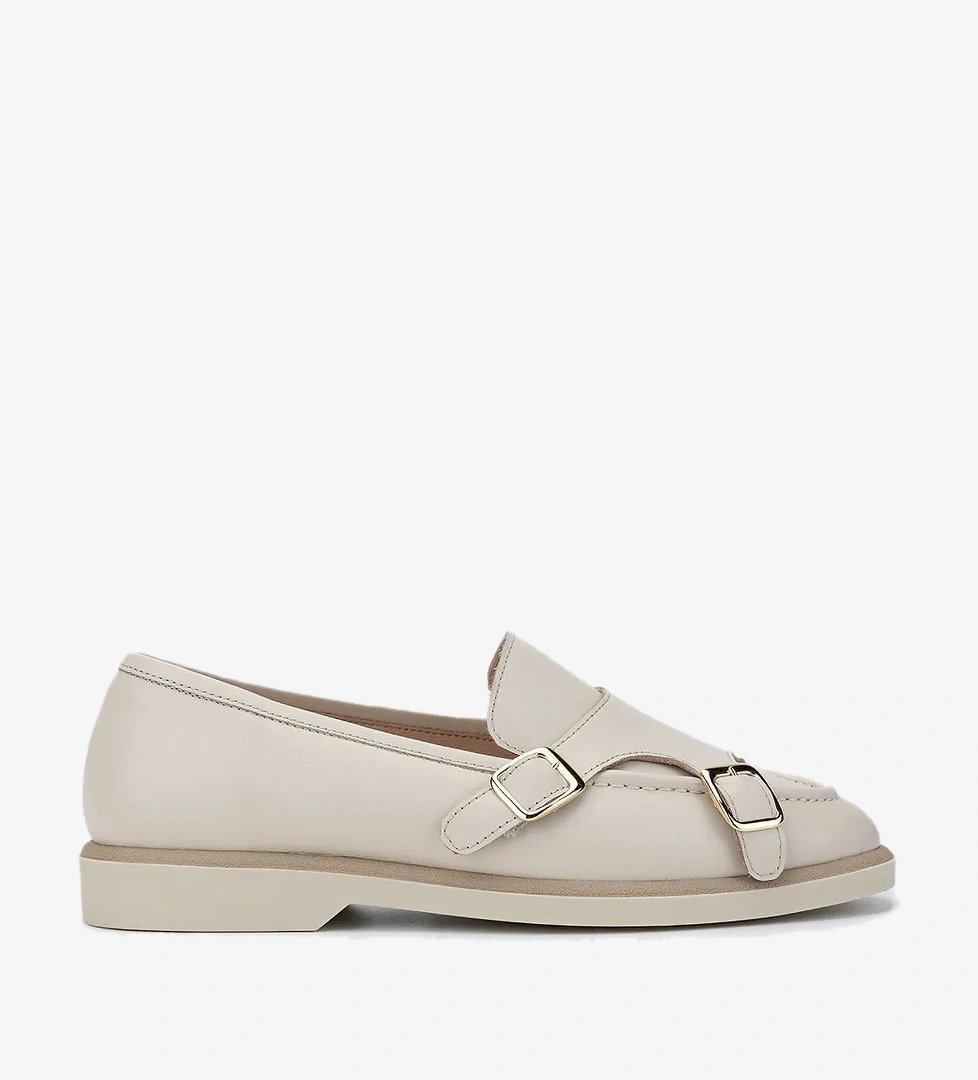 Valmenti Valmenti Kadın Hakiki Deri Bej Casual Ayakkabı model görseli