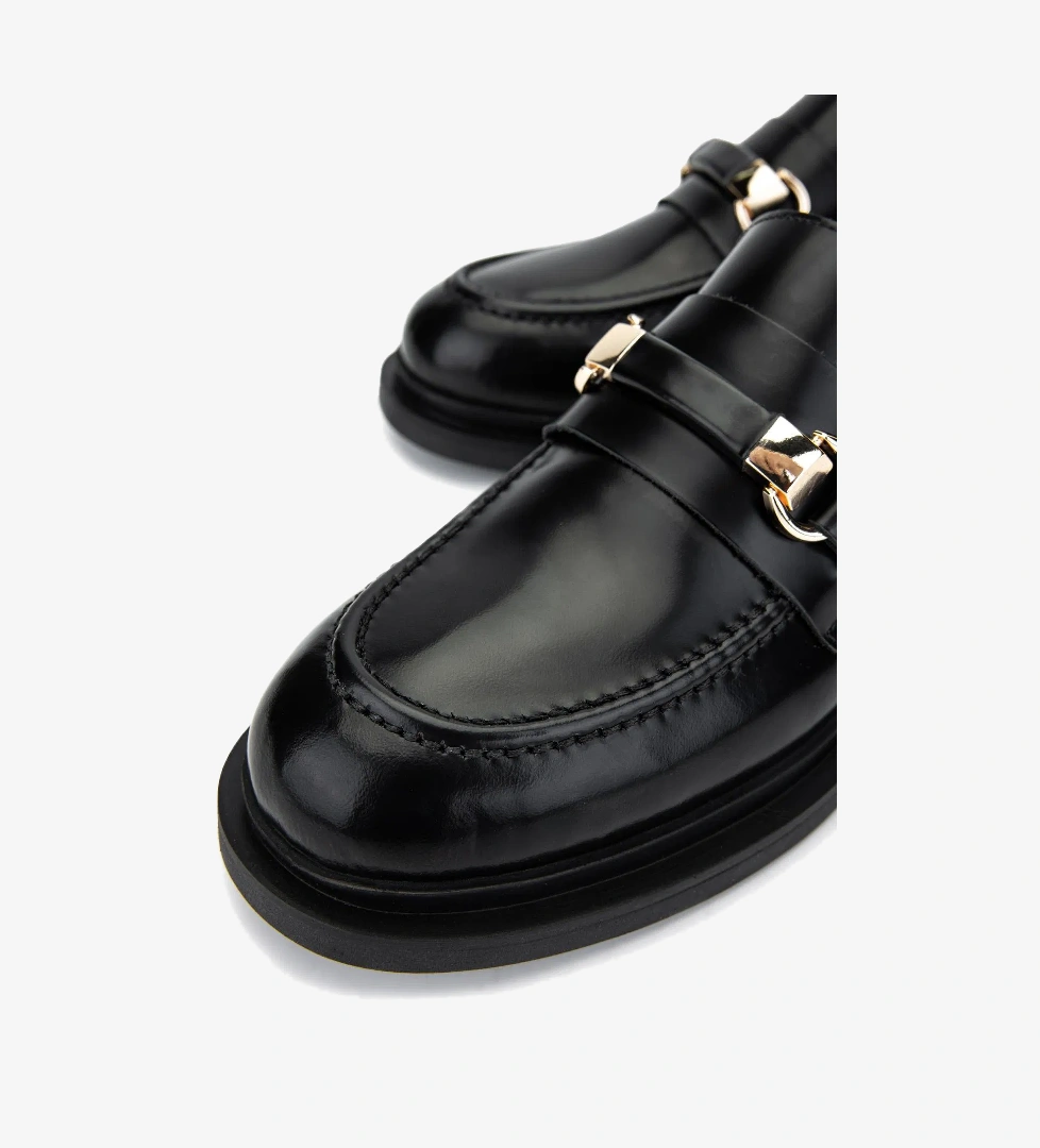 Valmenti Valmenti Kadın Siyah Açma Loafer Ayakkabı model görseli