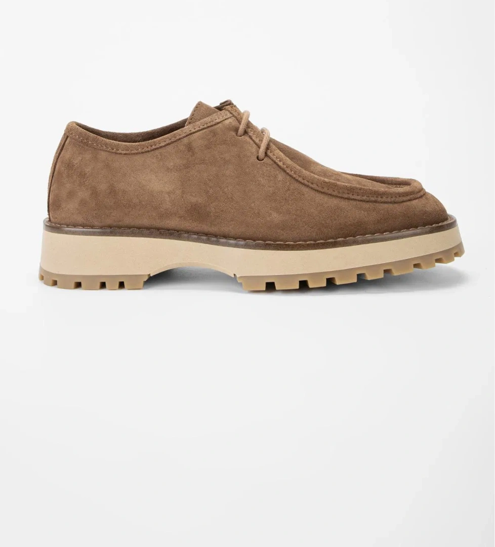 Valmenti Kadın Taba Süet Hakiki Deri Casual Ayakkabı - Görsel 1