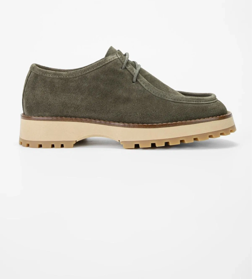 Valmenti Valmenti Kadın Haki Süet Hakiki Deri Casual Ayakkabı model görseli