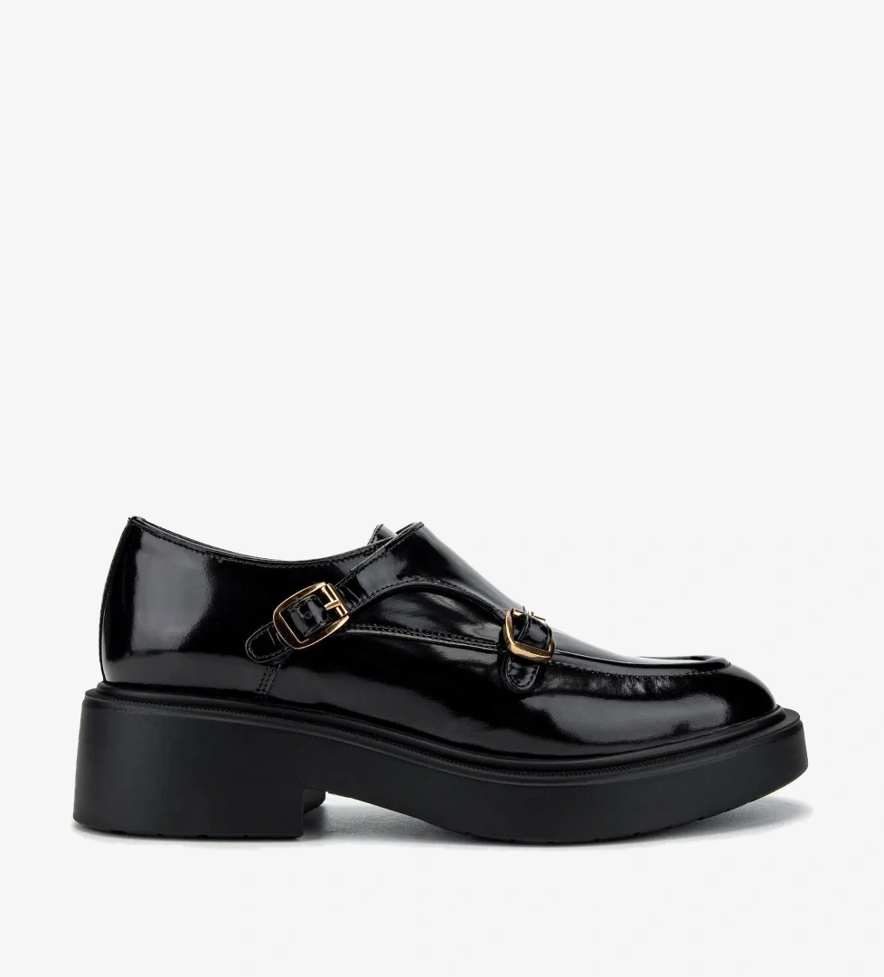 Valmenti Kadın Hakiki Deri Siyah Açma Casual Ayakkabı - Görsel 1