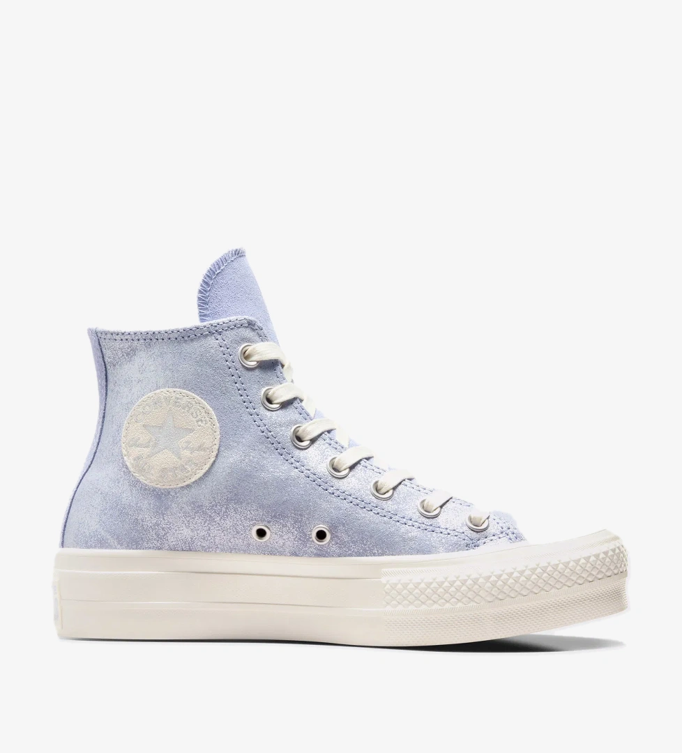 Converse Chuck Taylor All Star Lift Kadın Lila Süet Platform Sneaker