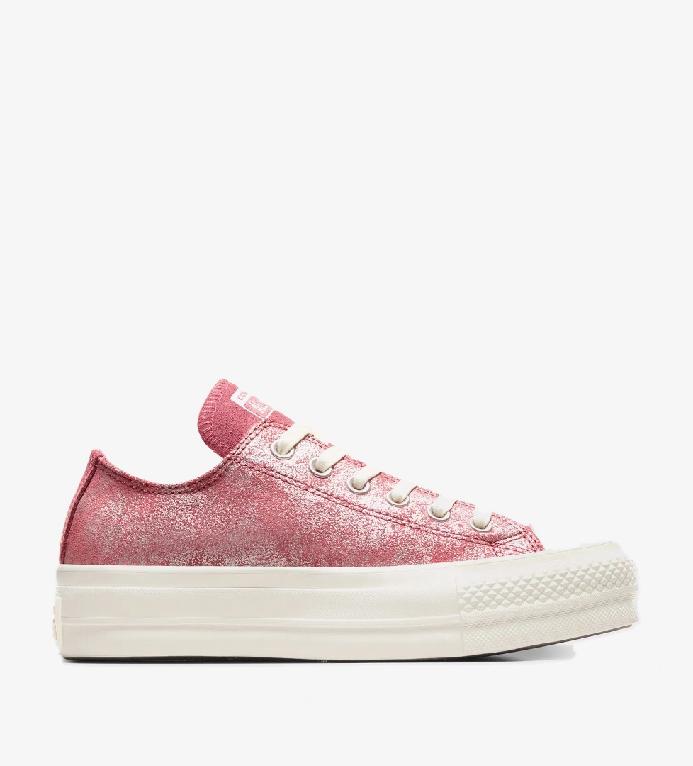 Converse Chuck Taylor All Star Lift Kadın Pembe Süet Platform Sneaker