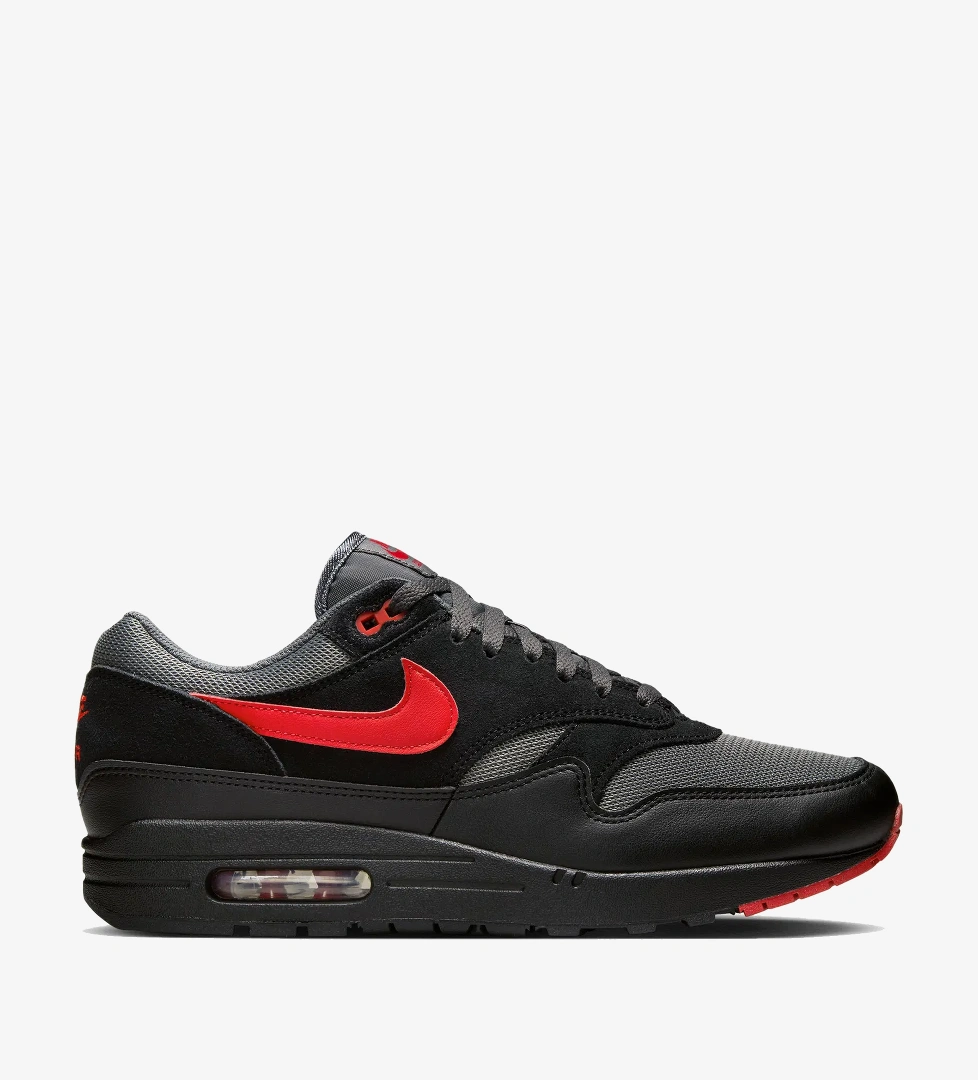 Nike Air Max 1 Erkek Siyah Spor Ayakkabı - Görsel 1