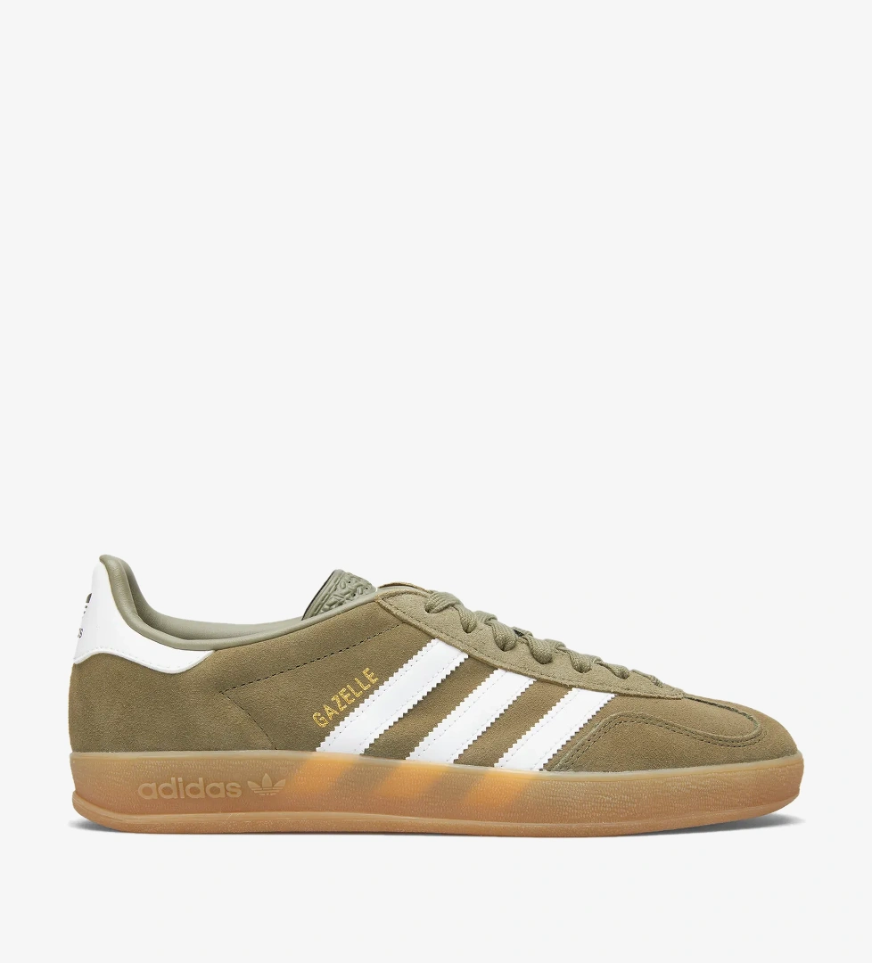 adidas Originals Gazelle Indoor Erkek Haki Spor Ayakkabı - Görsel 1