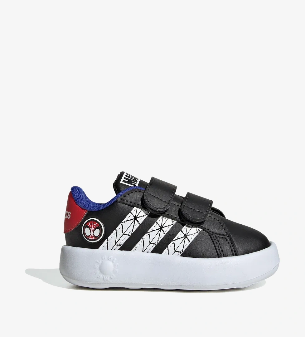 adidas Marvel Grand Court Spıder-Man Siyah Bebek Spor Ayakkabı - Görsel 1