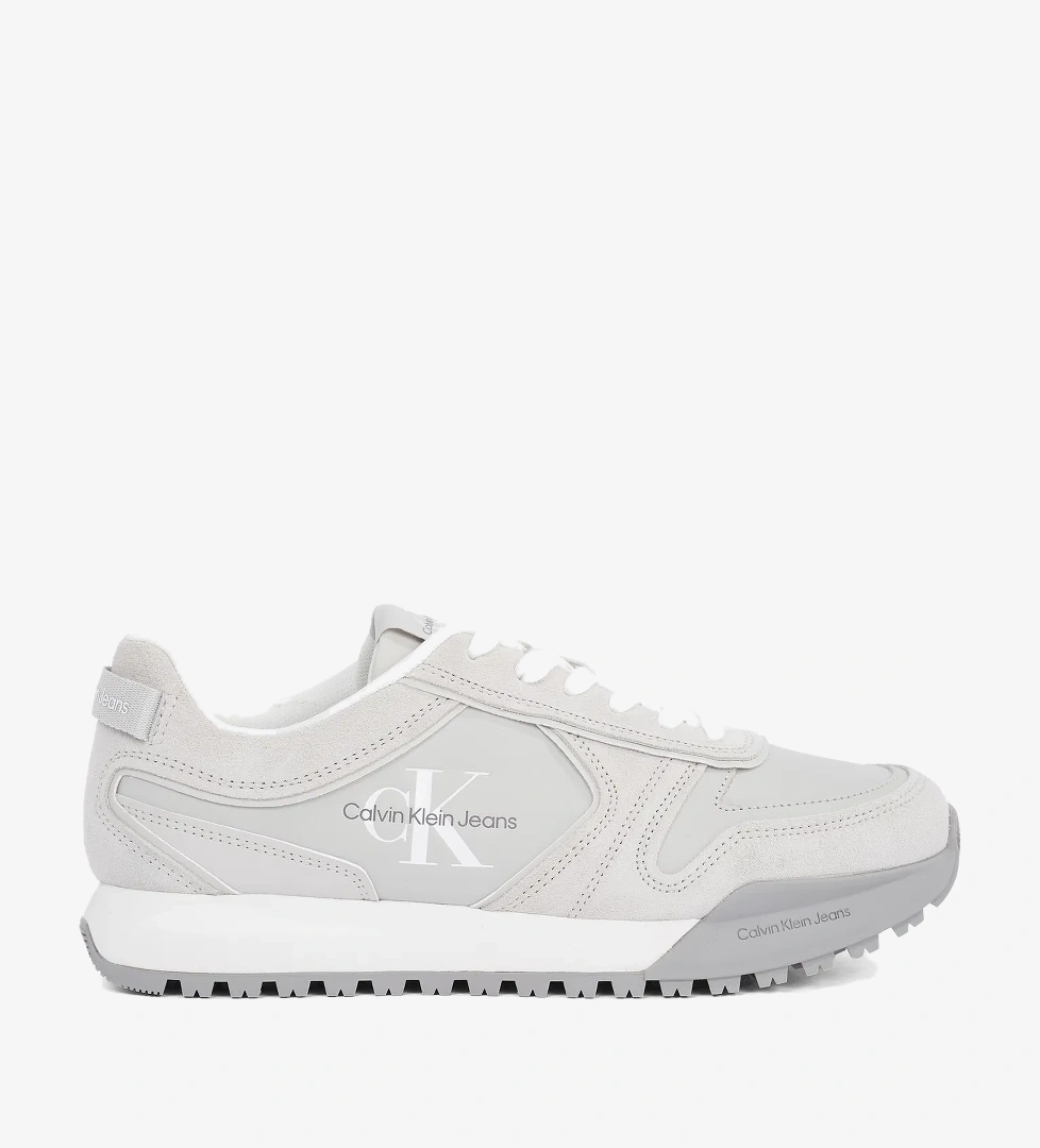 Calvin Klein Toothy Runner İrregular Lines Erkek Gri Sneaker - Görsel 1