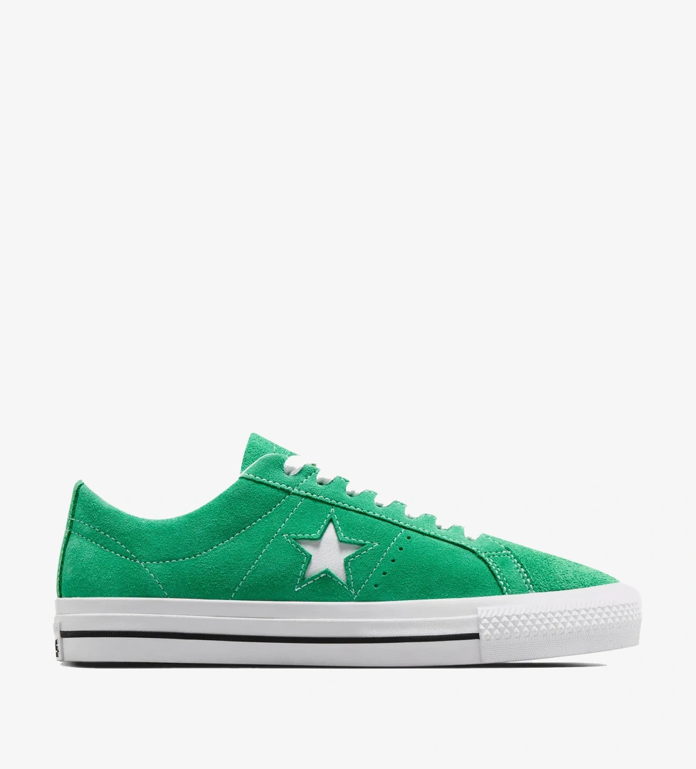 Converse Converse One Star Pro Unisex Yeşil Süet Sneaker model görseli