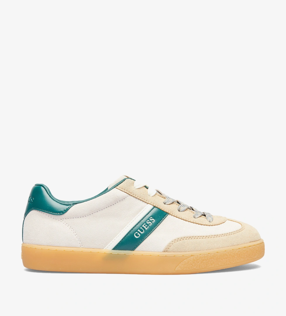 Guess Guess Nola Iii Suede Erkek Beyaz Sneaker | FashFed Beyaz - 1. görsel