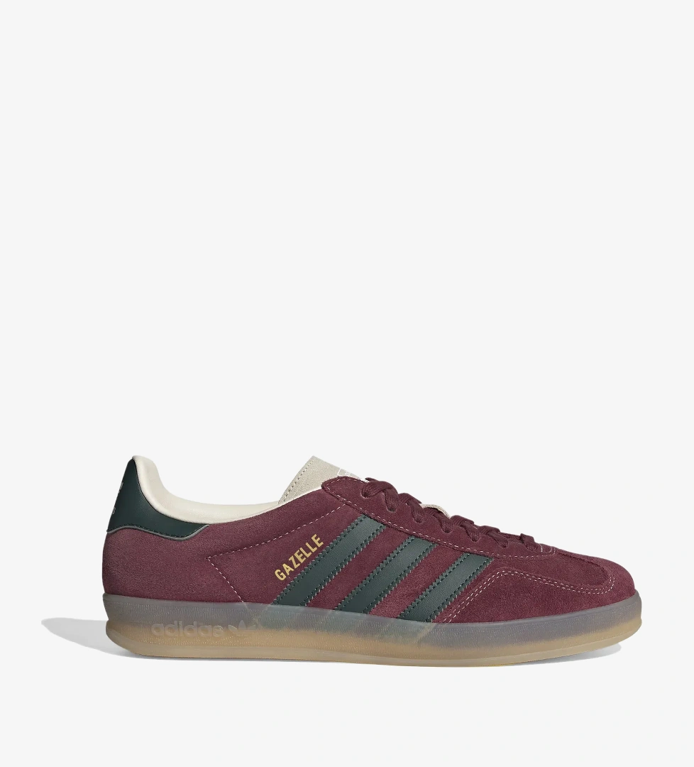 adidas Gazelle Indoor Erkek Bordo Sneaker - Görsel 1