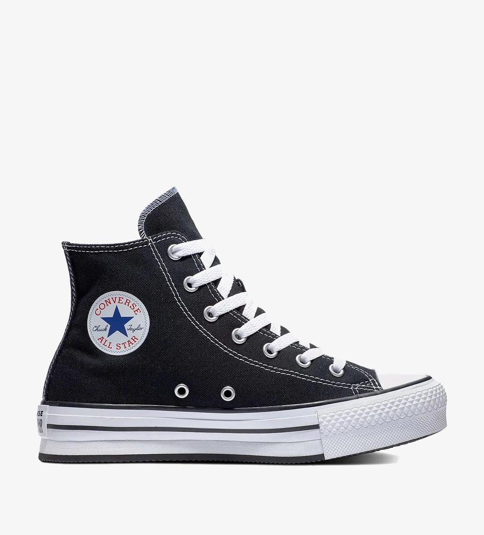 Converse Chuck Taylor All Star Eva Lift Genç Siyah Platform Sneaker