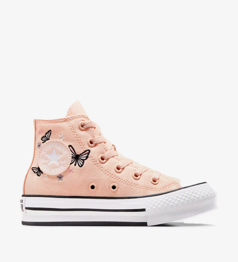 Converse Chuck Taylor All Star EVA Lift Butterflies Çocuk Pembe Platform Sneaker