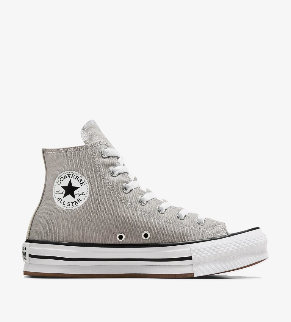 Converse Chuck Taylor All Star EVA Lift Çocuk Gri Platform Sneaker - Görsel 1