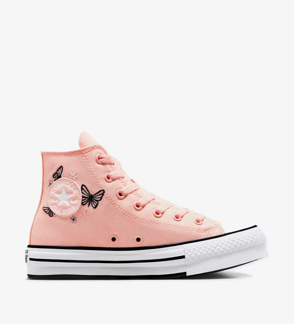 Converse Chuck Taylor All Star EVA Lift Butterflies Genç Pembe Platform Sneaker