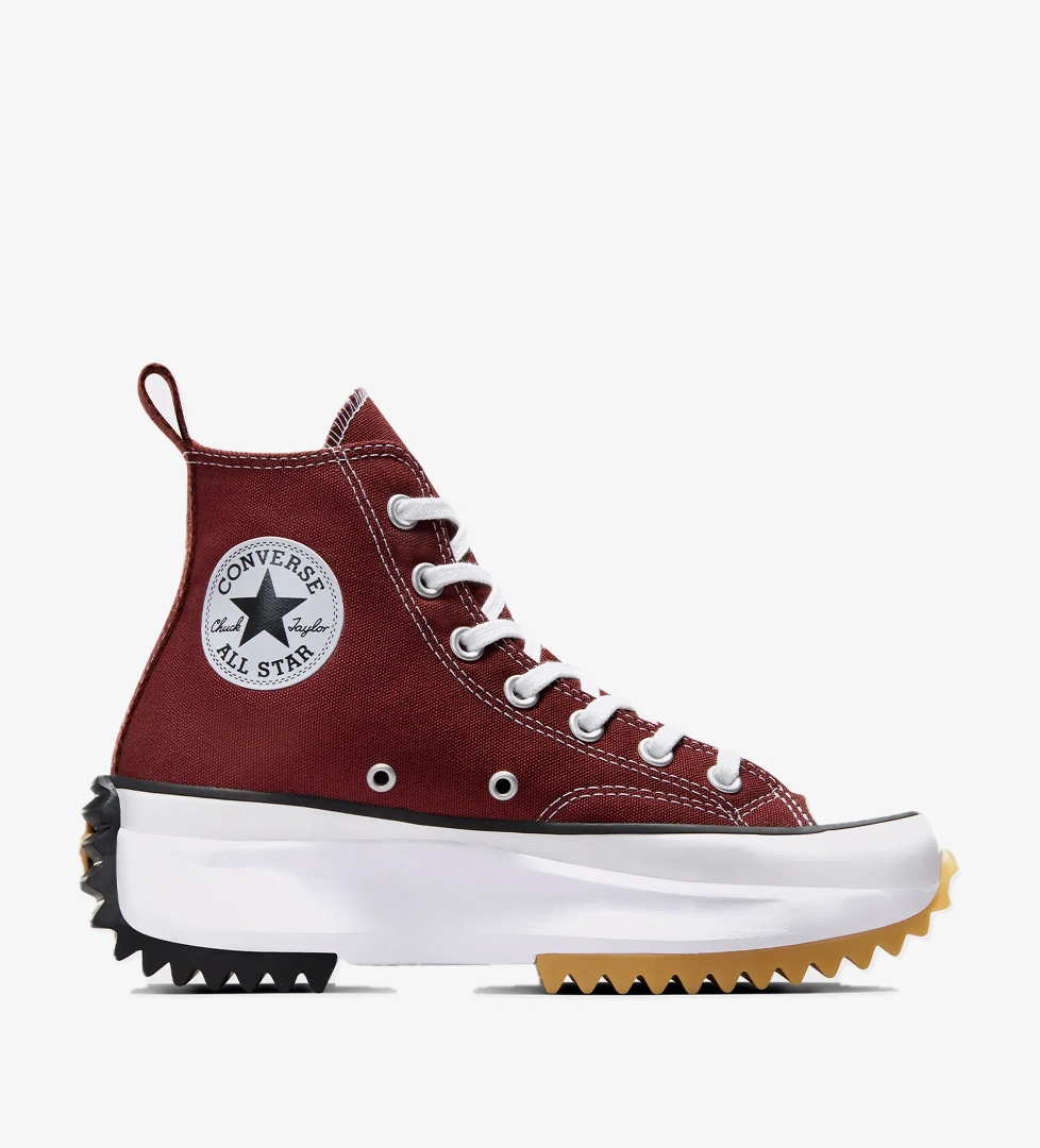 Converse Converse Run Star Hike Unisex Bordo Platform Sneaker model görseli