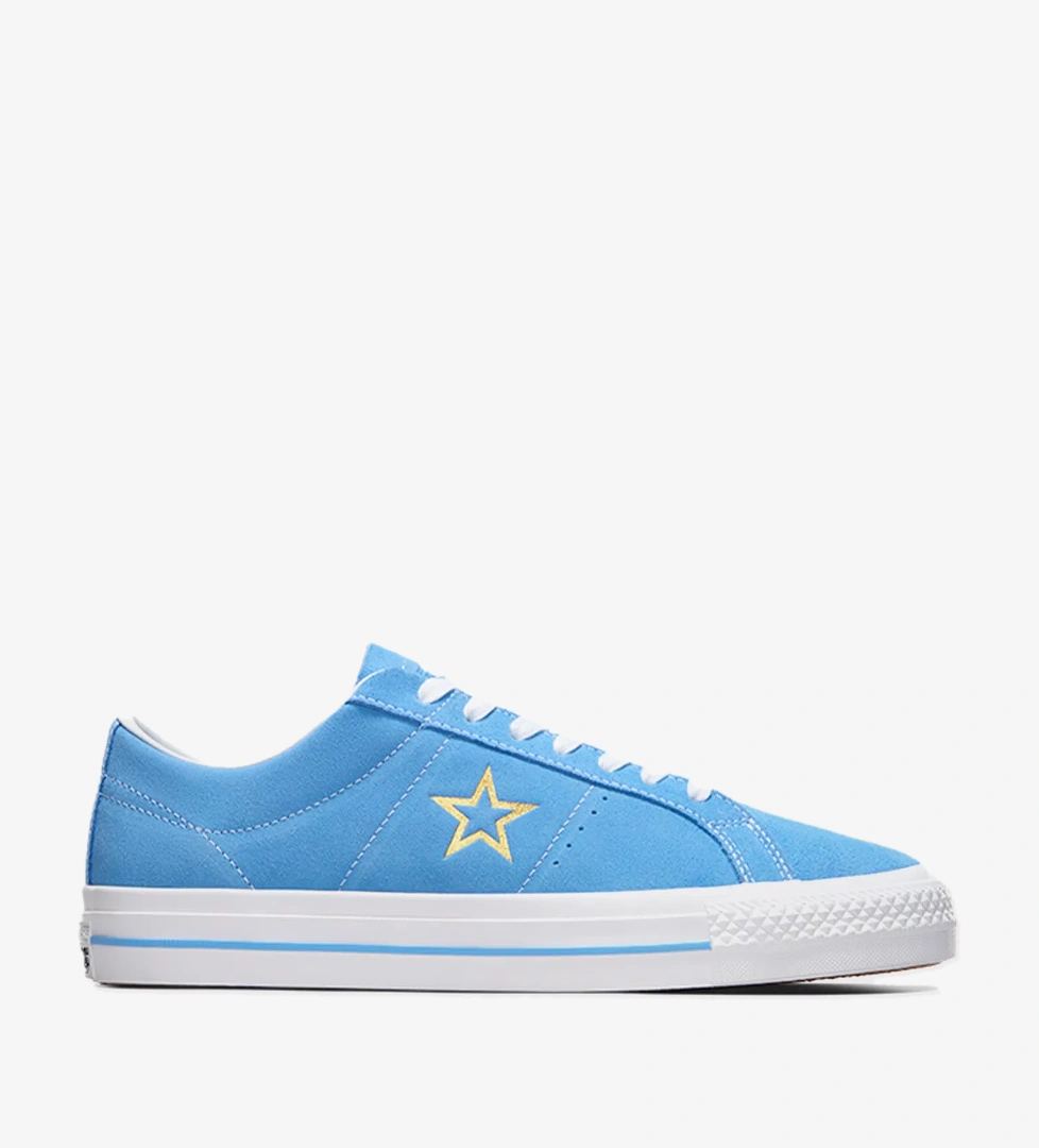Converse Cons One Star Pro Unisex Mavi Süet Sneaker