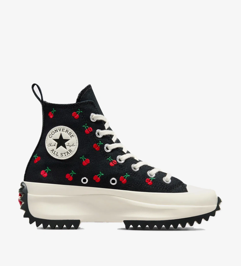 Converse Run Star Hike Cherry Unisex Siyah Platform Sneaker