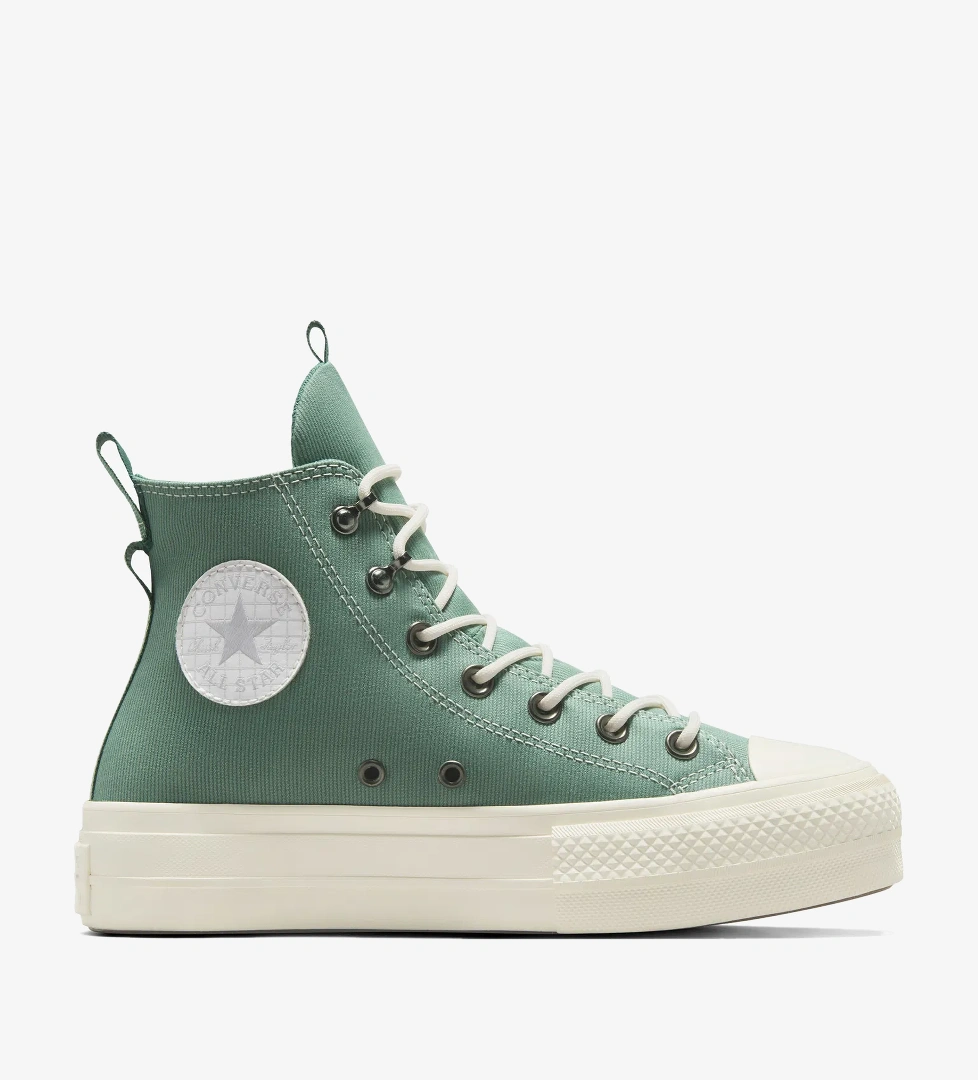 Converse Chuck Taylor All Star Lift Play On Unisex Yeşil Platform Sneaker - Görsel 1