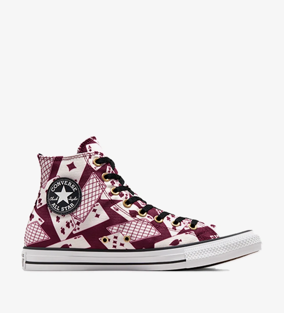 Converse Chuck Taylor All Star Cards Unisex Bordo Sneaker